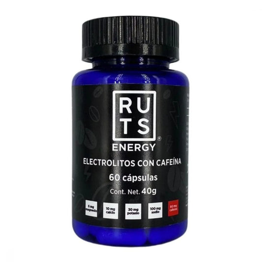 RUTS 30 DOSIS CAPSULAS ELECTROLITOS Y 60 MG CAFÉ