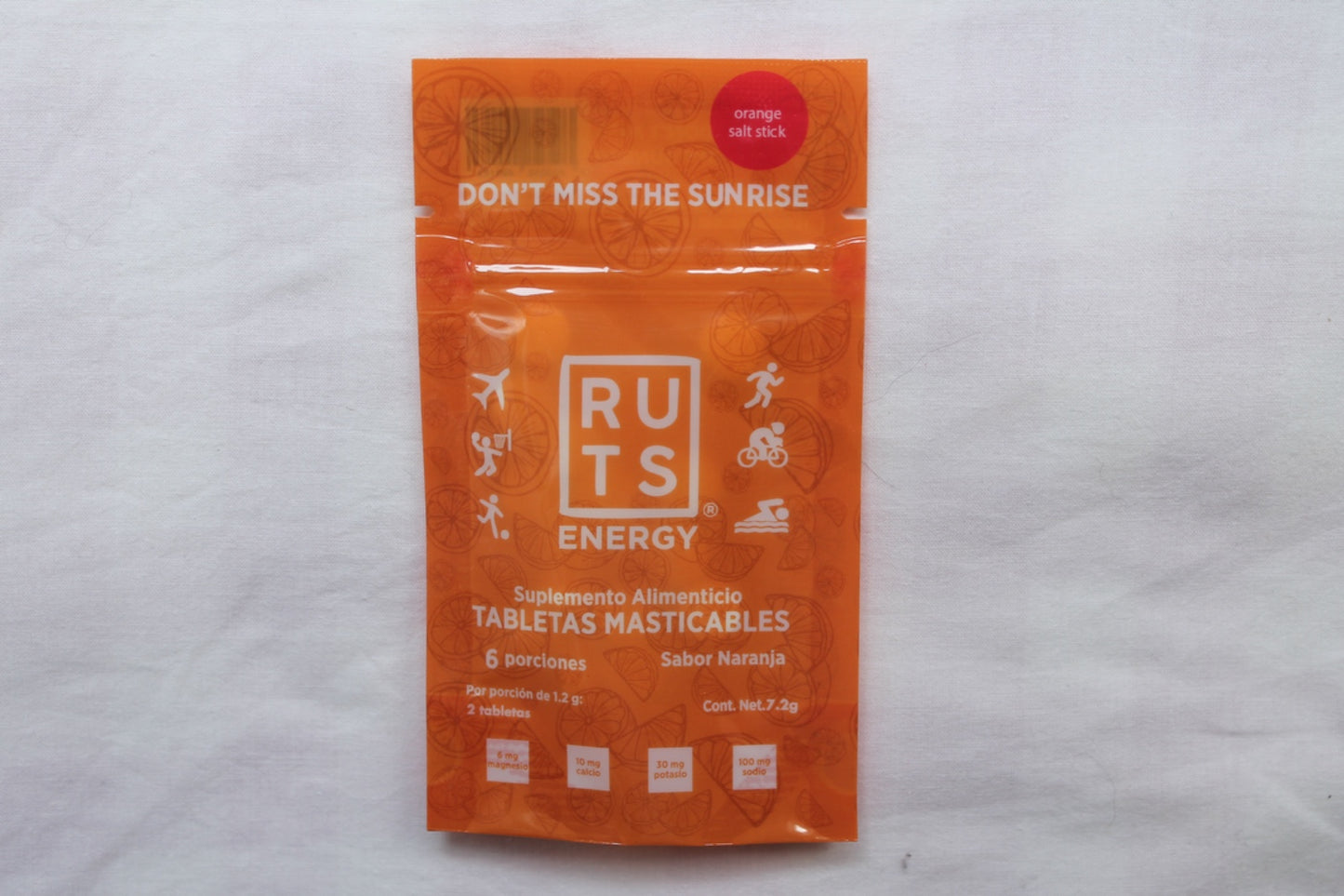 RUTS SACHET 6 DOSIS ELECTROLITOS MASTICABLES NARANJA