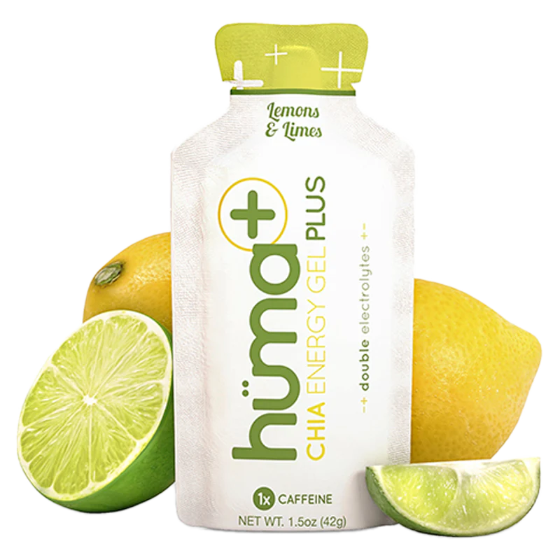 Huma Plus Chia Energy Gel Lemons & Limes     +CAFFEINE